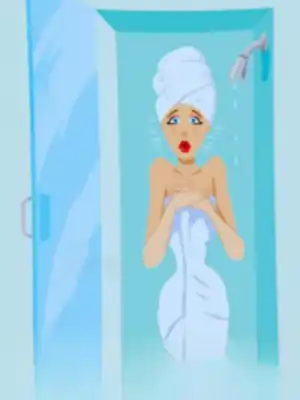 A Man Is Getting Into The Shower funny jokes