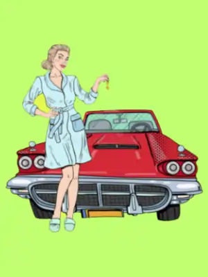 A blonde woman is driving down funny jokes