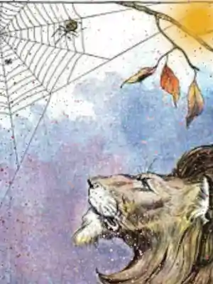 Aesop fables The Lion and the Gnat short stories for kids