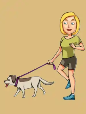 Blonde Walking Her Dogs Funny Jokes