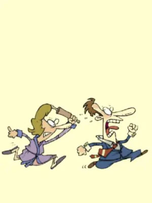 When his wife walks up behind him Funny Jokes